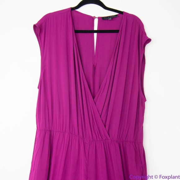 NEW Eloquii Flowy Wide Leg Jumpsuit, 16 - Picture 4 of 16